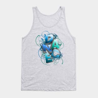 3D Typographic Dance and Ballet Design (Spring) Tank Top